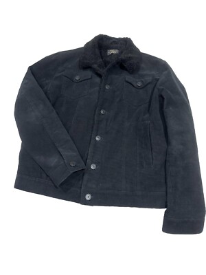 Lined Corduroy Black Corduroy Borg Jacket Label Lab Jacket Men's