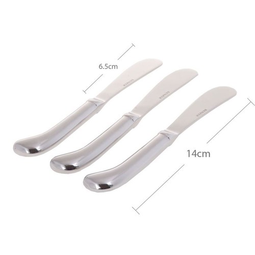 Benzer - Pistol Grip Stainless Steel 3 piece Butter/Pate Knife Set - Picture 3 of 3
