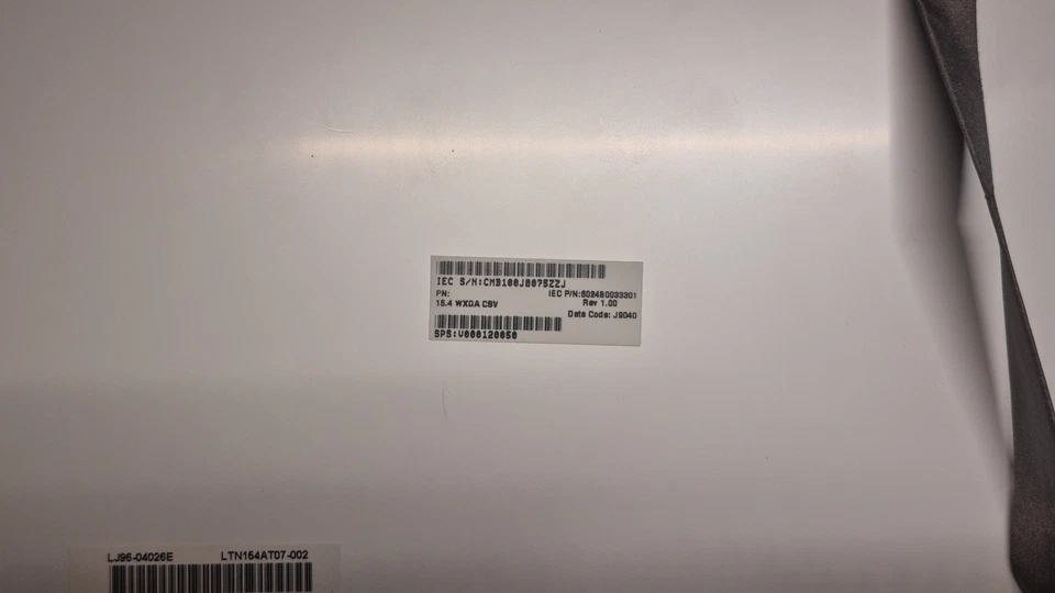 LTN154AT07 15.4" LCD Screen for Toshiba - A200 A205 A210 A215 A300 L300 A300D - Image 4 of 4