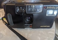 Olympus Infinity Jr 35mm Point  Shoot Camera w/ 35mm f3.5 Lens   For Parts  