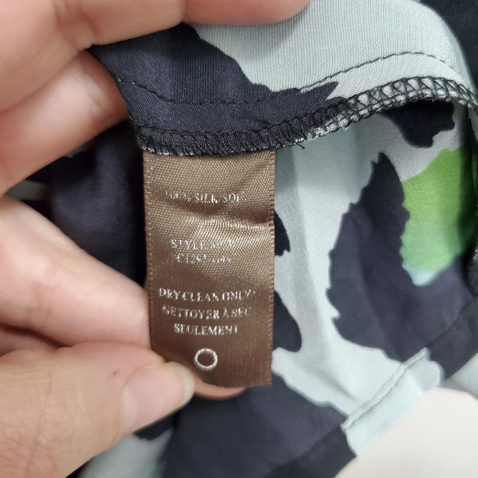 Платье-галстук женское Charlie Jade 100% шелк зеленое животное искусственное с запахом без рукавов размер S - Изображение 4 из 4