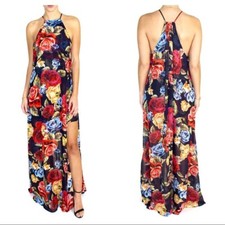 NWT Show Me Your Mumu Bronte Side Slit Maxi Dress  Size XS