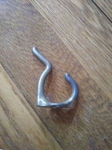 Vintage Brass Coat Hook Double Towel Robe Clothes Hooks for Bathroom Kitchen