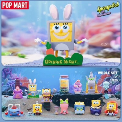 One Set POPMART SpongeBob Life Transitions Series BlindBox Figure