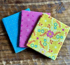 3 Fat Quarters Bundle Ruby Star Society "Pivot" Floral Geometric Dots Cotton