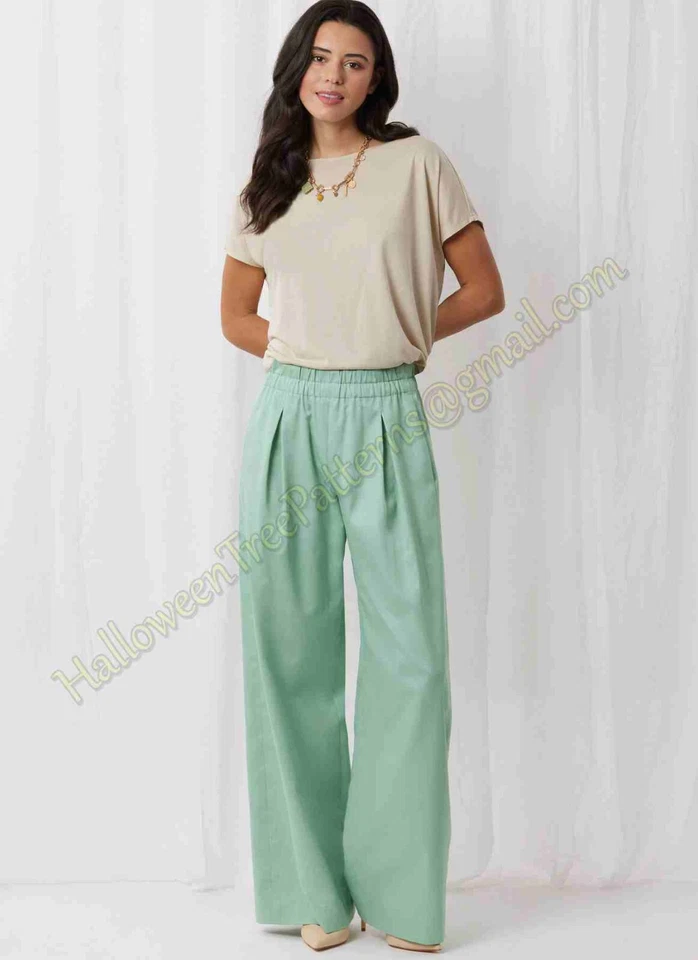 Simplicity 3105 Pleated Pants Shorts Sewing Pattern XS-XXL UNCUT S3105 - Image 2 of 4