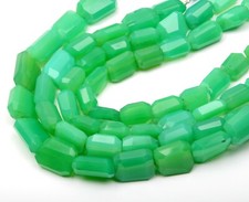 Natural Chrysoprase 8 Inch Strand 9x11-10x12 MM Tumble Shape Gemstone Beads