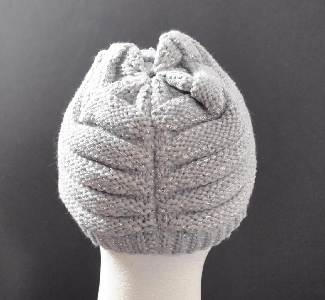 C.C. Exclusives Ribbed Knit Beanie in Light Gray C.C SOLID RIBBED KNIT BEANIE WITH RUBBER PATCH-HAT-7007  main image 2
