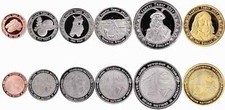 USA 1, 5, 10, 25, 50 Cents, 1 Dollar 2023 "Santee"