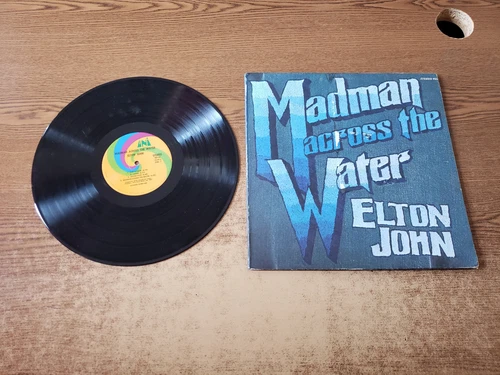 1970s EXCELLENT Elton John – Madman Across The Water 93120 BOOKLET LP33
