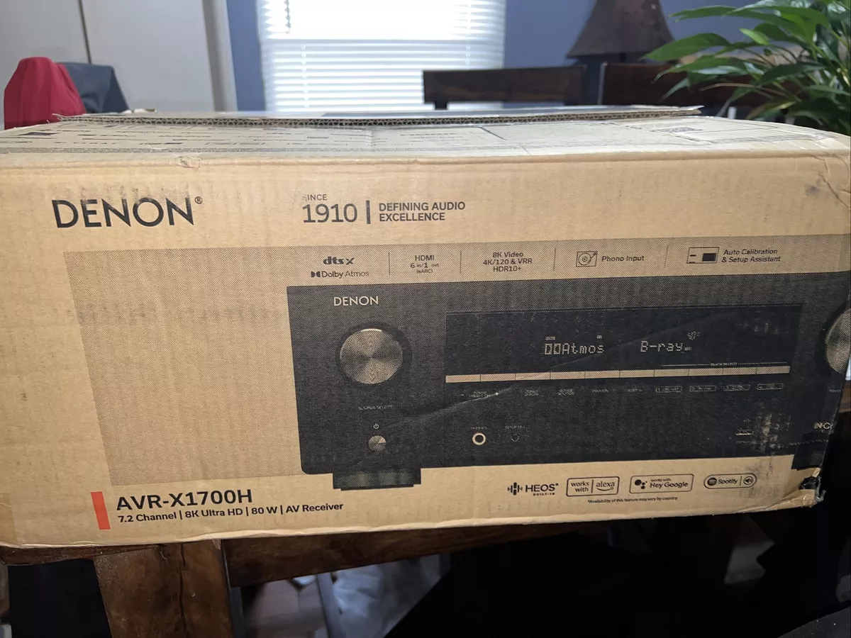 Denon AVR-X1700H 7.2-Channel Network A/V Receiver 747192134600 | eBay