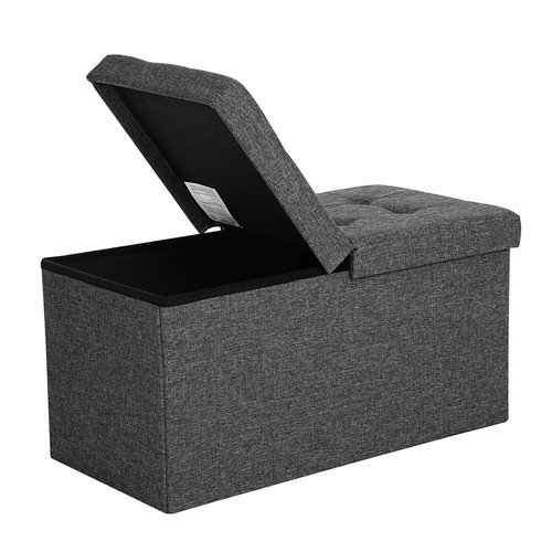 Faltbarer Sitzhocker Sitzbank Aufbewahrungsbox Hocker Ottomane SONGMICS LSF46GYZ - Bild 5 von 10