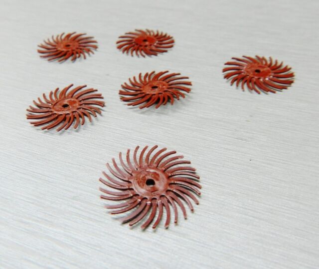 3M Radial Bristle Disc 2" Brushes Pack of 6 Red Discs 220 Grit 3M What Grit Is Red Scotch Brite