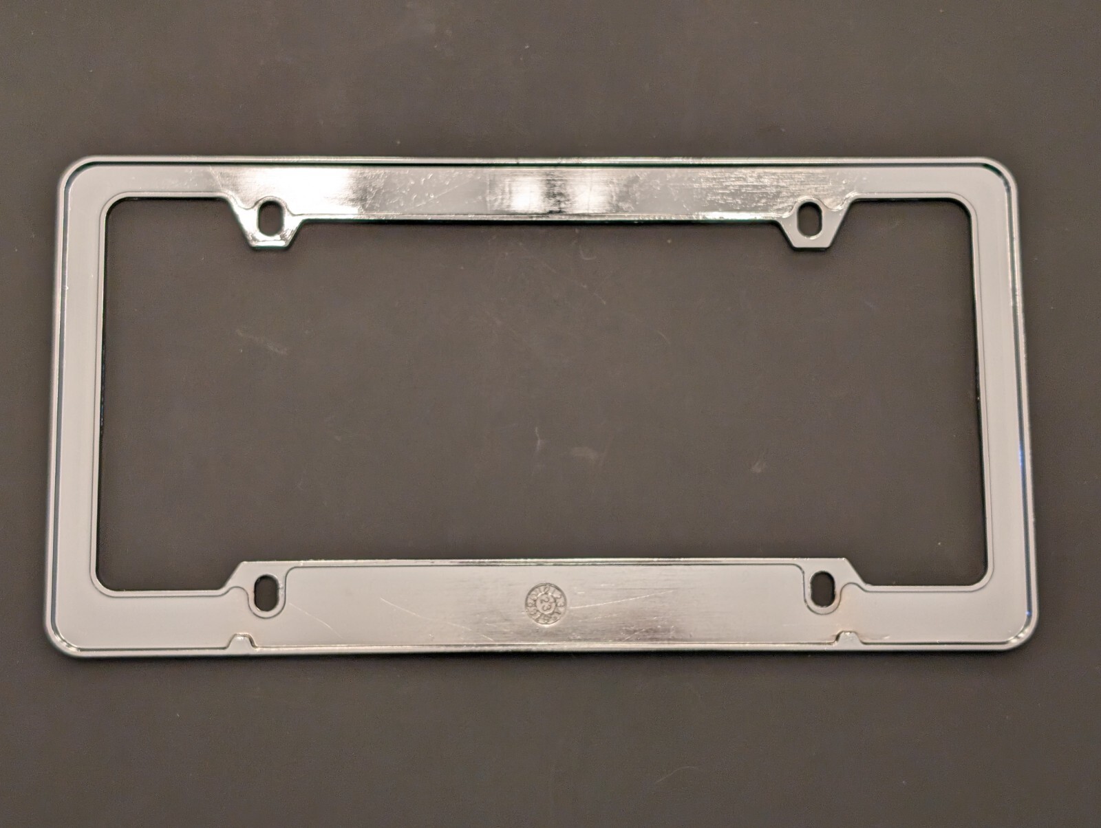 Metal Porsche LITTLETON Official License Plate Frame Silver Stainless Steel New eBay