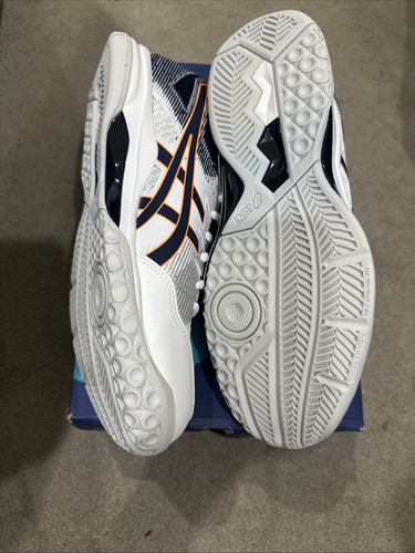 Asics Gel Rocket 9 White/Peacoat Men’s Uk Side 8 (Last Pair) - Picture 4 of 8