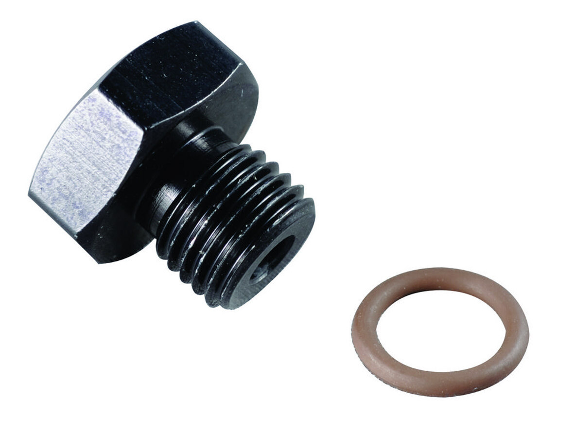 Fragola #6 Port Plug 9/16-18 Black 481406-BL Fragola #6 Port Plug 9/16-18 Black 481406-BL