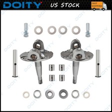 One-piece Straight Axle Round Spindle With King Pin Kit 2pcs For 1928-1948 Ford