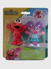Sesame Street Elmo & Abby Figures 2-Pack Neighborhood Friends Just Play NEW