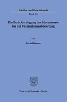 Die BerüCksichtigung Des BöRsenkurses Bei Der Unternehmensbewertung | Schlobsner