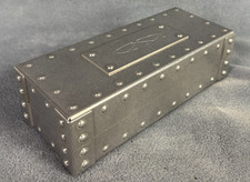 RARE Vintage Oakley X Riveted Metal Vault Sunglasses Case with Foam