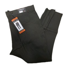 Mario Serrani Textured Pull On Pant Womens 2XL Green Ankle