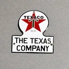 VINTAGE TEXACO TEXAS SERVICE STATION PORCELAIN SIGN CAR GAS TRUCK MOTORCYCLE