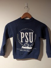 Vintage 90s Penn State Nittany Lions PSU Kids Sweatshirt Hanes USA Made Small