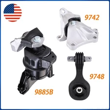 3PCS Engine Motor & Auto Transmission Mount Set For 2012-2013 Honda Civic 1.8L