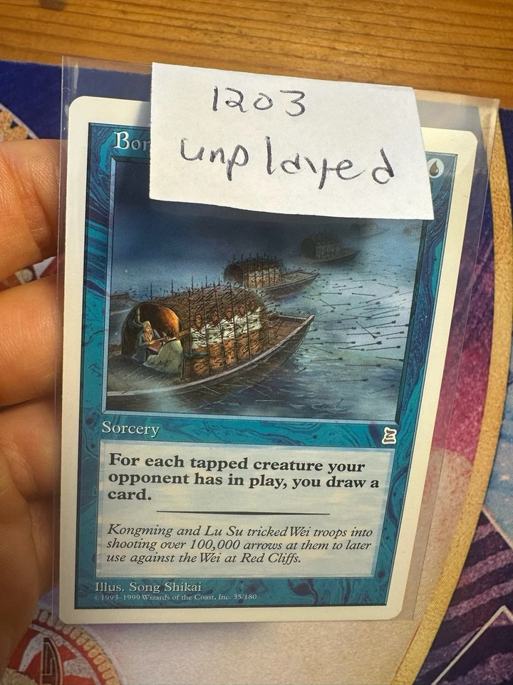 English Borrowing 100000 Arrows • Portal Three Kingdoms • Unplayed NM • Mtg 1203 - Image 3 of 3