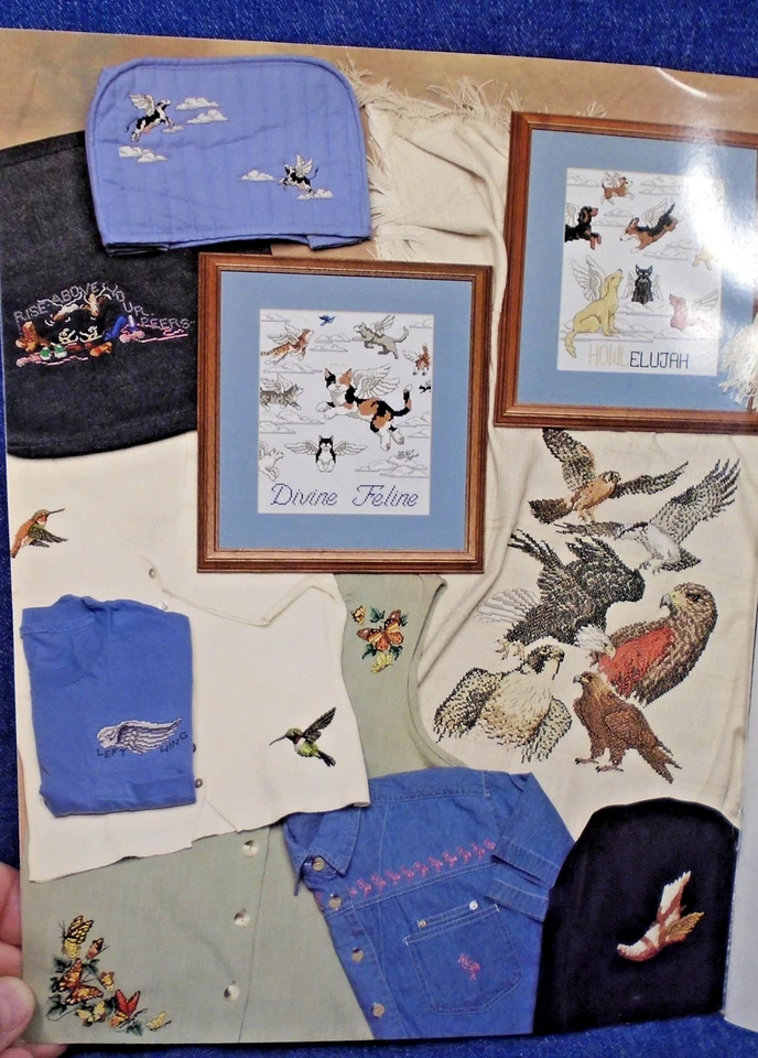 Omni Book Winged Things 812 Jeanette Crews 1996 Cross Stitch Pattern Booklet - Image 3 of 4