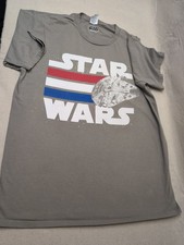 Star Wars Mens Blue and Grey Tshirt medium