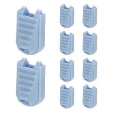 Zipper Pull Tabs Cord End Tips Shoelace End Clips - (10 Pack, Light Blue)
