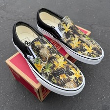 Camouflage Pattern Vans Slip On Shoes Customized