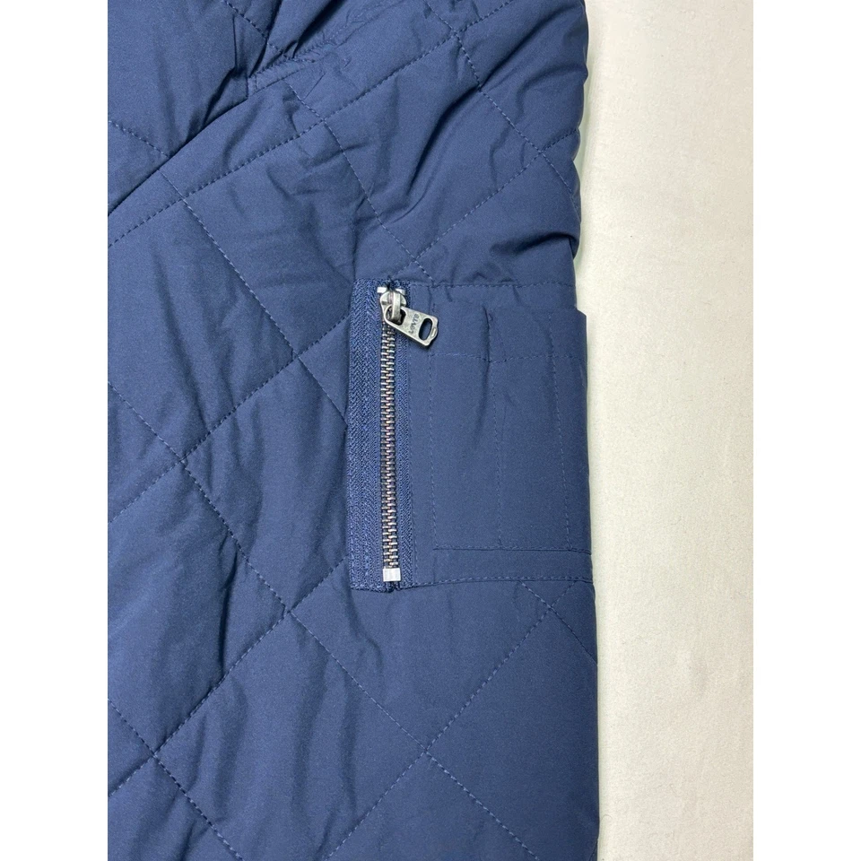 Levi Strauss Co выстеганная куртка-бомбер темно-синий мужской XXL полный молнии изолированный - Изображение 2 из 4