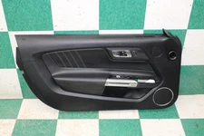 15-23 MUSTANG Ebony Black Leather Driver Left LF Door Trim Panel Unit Factory OE
