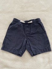 Hanna Andersson Boys Pull On Drawstring Navy Blue Shorts Size 4