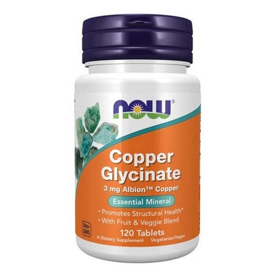 Now Foods, Copper Glycinate, 3 Mg, 120 tabs
