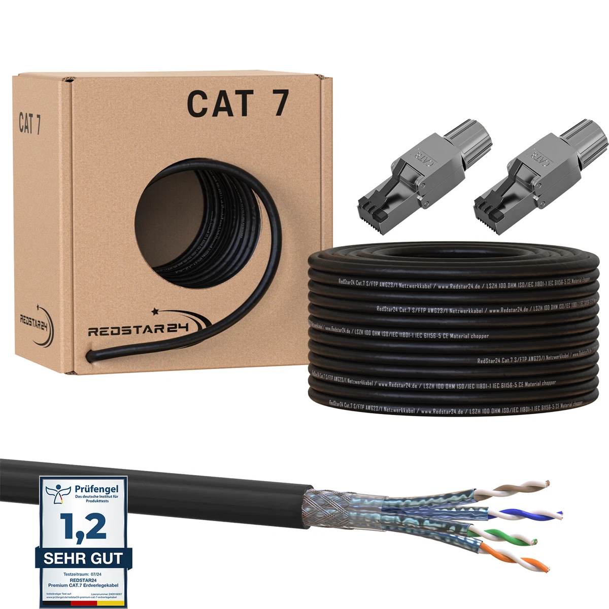 ALCASA - Cat. 6 S / FTP, 50m, 50m, Cat6, S / FTP (S-STP