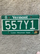 1992 Vermont License Plate - 557Y1 - Nice!