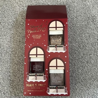 House of Nails INC. London Nagellack Geschenkset Gel Effekt Neu im Karton Weihnachten 