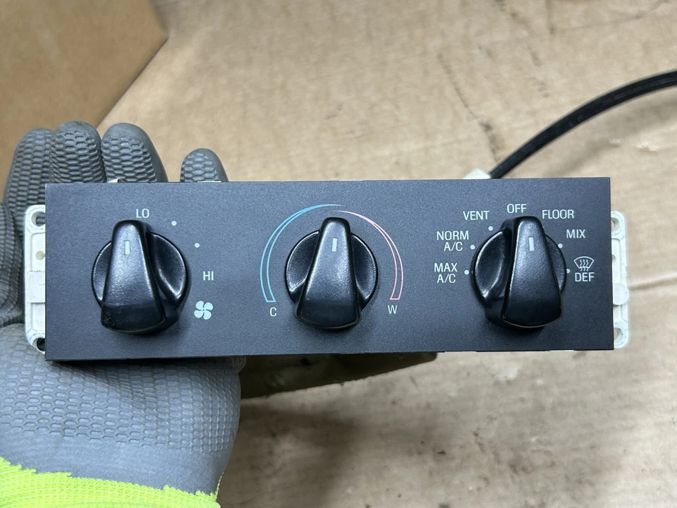 Ford Bronco F150 F250 1995-1996 - doble cable - control de calefacción de aire acondicionado temperatura climática Foto 3 de 4