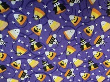 HALLOWEEN FUN CANDY CORN FABRIC PRINT COTTON 1 YARD 36X44
