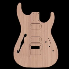Custom Order Guitar Body, SSS, Unfinished, Alder, Fits Strat® Stratocaster® Neck