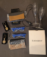 Vintage Lot of 10 Souvenirs Connecticut Casinos Key Ring Billfold Glass Foxwoods
