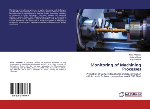 Nikhil Khatekar (U. A.) | Monitoring Of Machining Processes | Taschenbuch (2020)-image