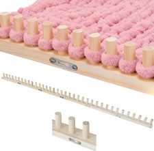 70" Chunky Blanket Loom Kit Adjustable Size Chunky Yarn Loom Blankets No-Needle