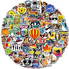 100 Pcs Water Bottle Stickers Set for Kids to Adults, Waterproof Vinyl Vsco