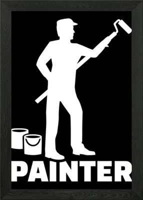 Maler gerahmtes Wandbild Poster Leinwanddruck Bild