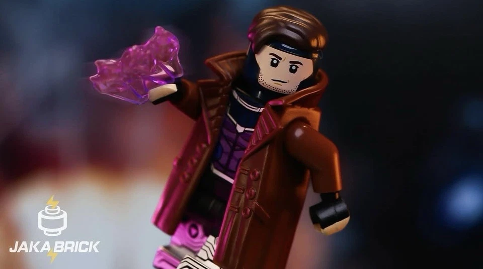 LEGO Jaka Brick Custom Accented Dealer Gambit Minifigure NEW - Image 2 of 4