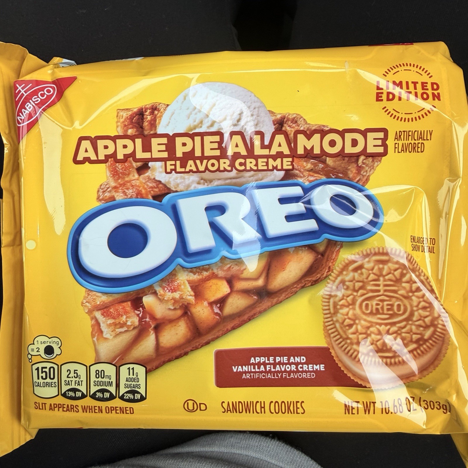 Nabisco Oreo Limited Edition Apple Pie A La Mode Cookies 10.68oz New